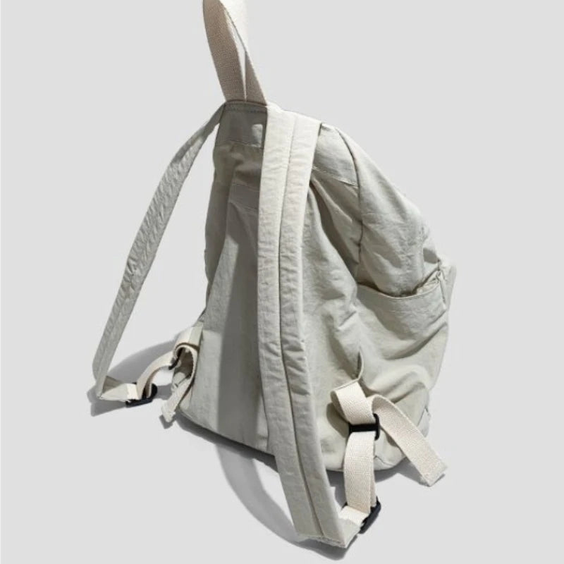 INGVN  Japanese Preppy Grunge Solid Y2k Backpack Fashion Women Casual Schoolbags Streetwear Trendy Ins Backpacks for College Students