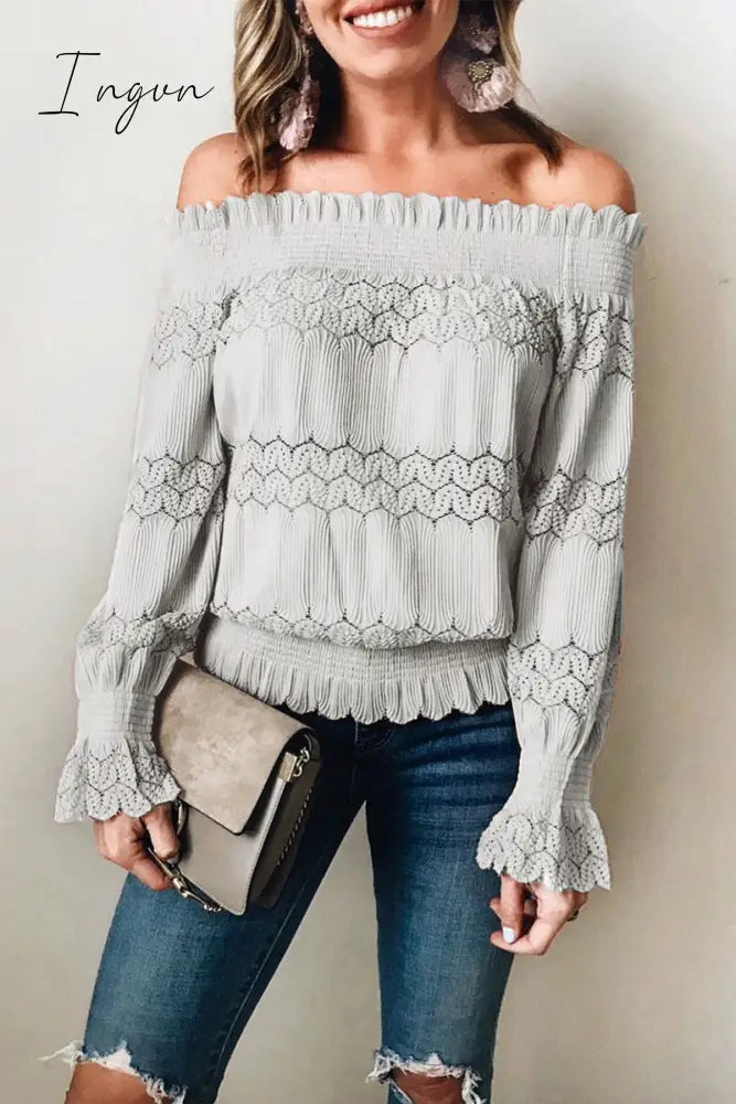 Ingvn -  Flounce Design Dusty Blouse (7 Colors)
