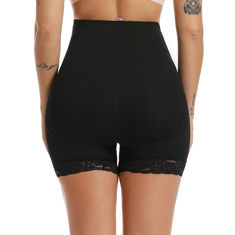 Womens Padded Shapewear Hip Enhancer Shorts High Waist Body Shaper Panty Padded Pad Butt Lifter Booty Waist Trainer Control
