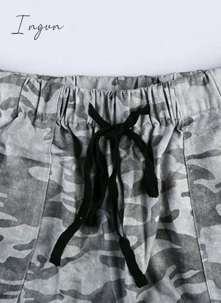 Ingvn - Summer Loose Print Shorts