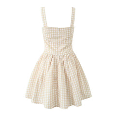 Summer Women Sexy Sleeveless Tank Dress Low Waist Fit And Flare Party Mini Dresses Cotton Robe