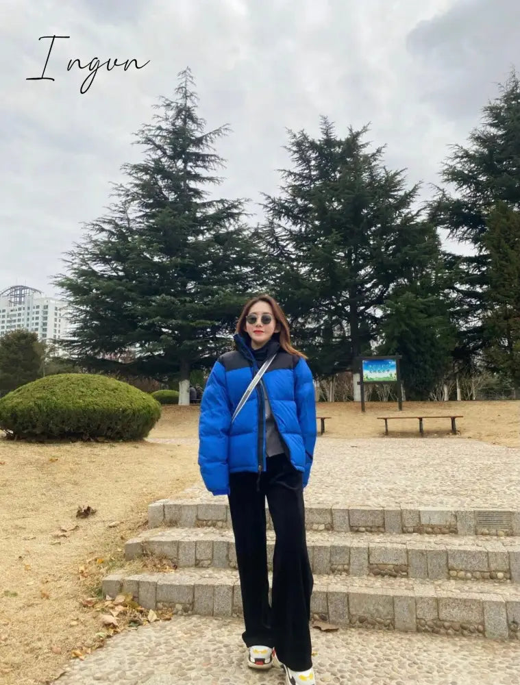 Ingvn - winter new couple outfit down jacket men's and women's trendy version of men's white duck down down jacket