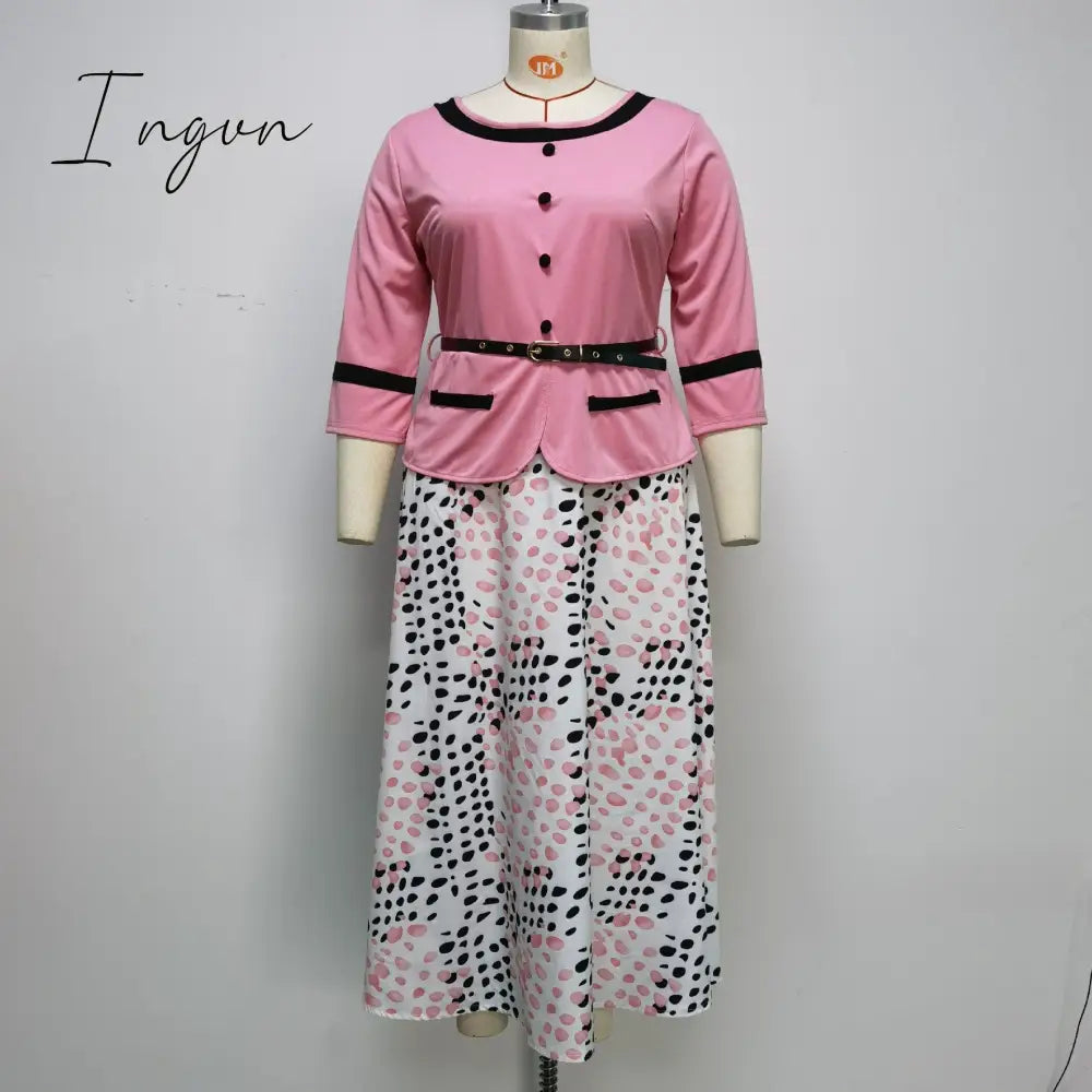 Ingvn - 2XL-6XL Plus Size Christmas Dress African Dresses For Women Clothing Winter Dashiki Robe Femme Party Maxi Dress African Clothes