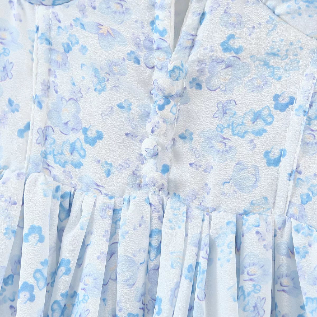 Fashion Women Spaghetti Strap Ruffle Cake Chiffon Dress Sexy Ladies Floral Print Holiday Party Mini Dress Summer Robe