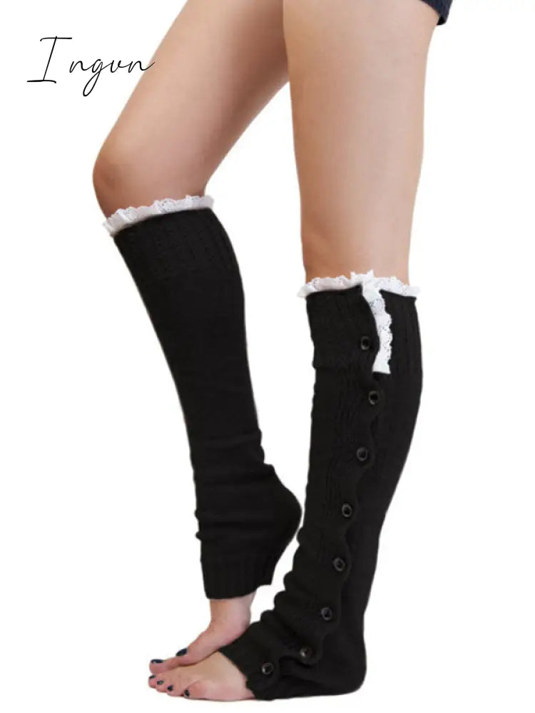 Ingvn - Vintage Knitting Lace Leg Warmers Accessories