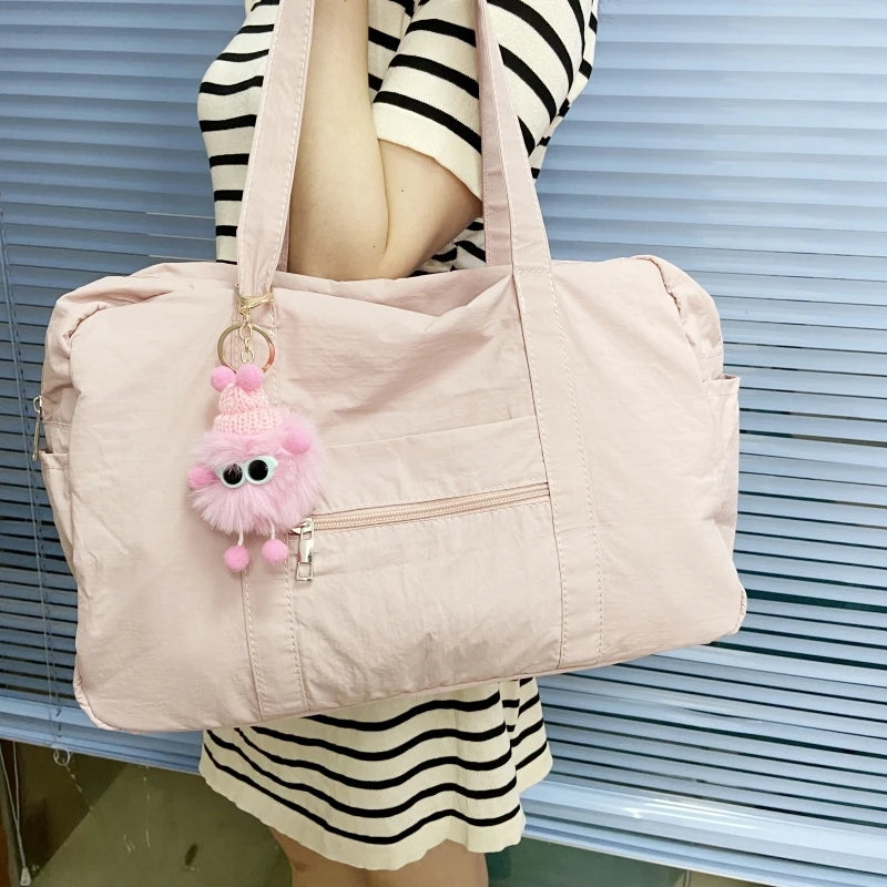 Ingvn  New High Capacity Travel Bag Portable Lightweight Casual Shoulder Bag Women's Class Commuting Sports Yoga Tote Bag