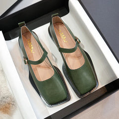 Spring and Autumn Women's Pumps Leather Shoes Ladies Casual Shoes Fashion Flat Loafers British Style Office and Banquet Loafers