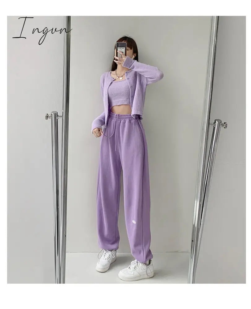 Ingvn - Smiley Embroidery Sweatpants
