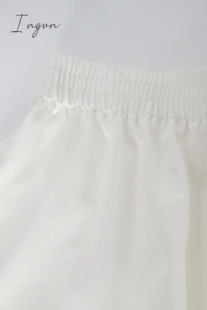 Sexy Solid Flounce Sleepwear