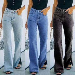 Ingvn - Spring Casual Baggy Jeans Women Fashion High Waist Jeans Mom Denim Trousers Overalls Oversize Boyfriend Pants Vintage
