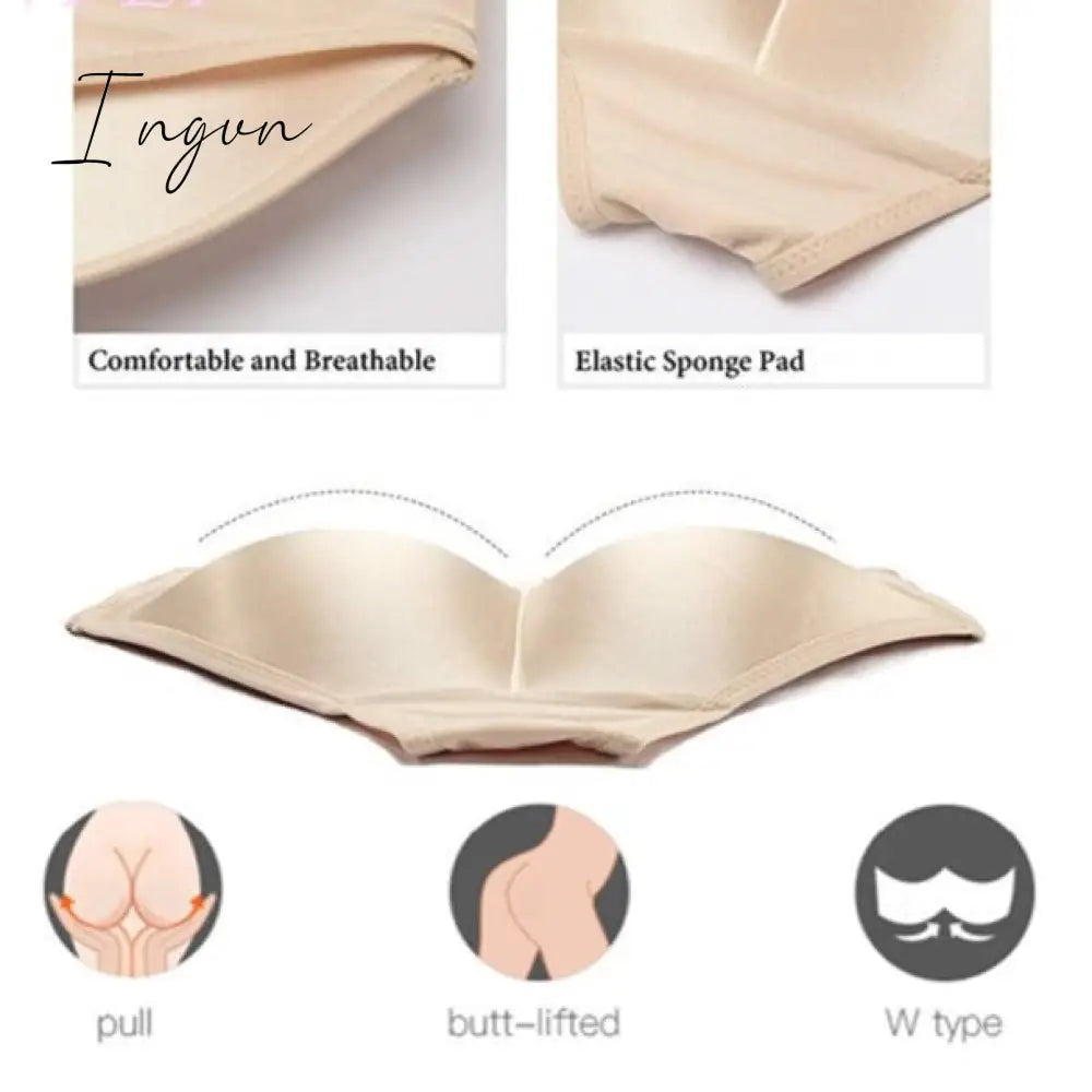 Ingvn - Fake Ass Seamless Women Body Shaper Slimming Panties Shapewear Hip Enhancer Booty Pad Push Up Butt Lifter Pant Underwear
