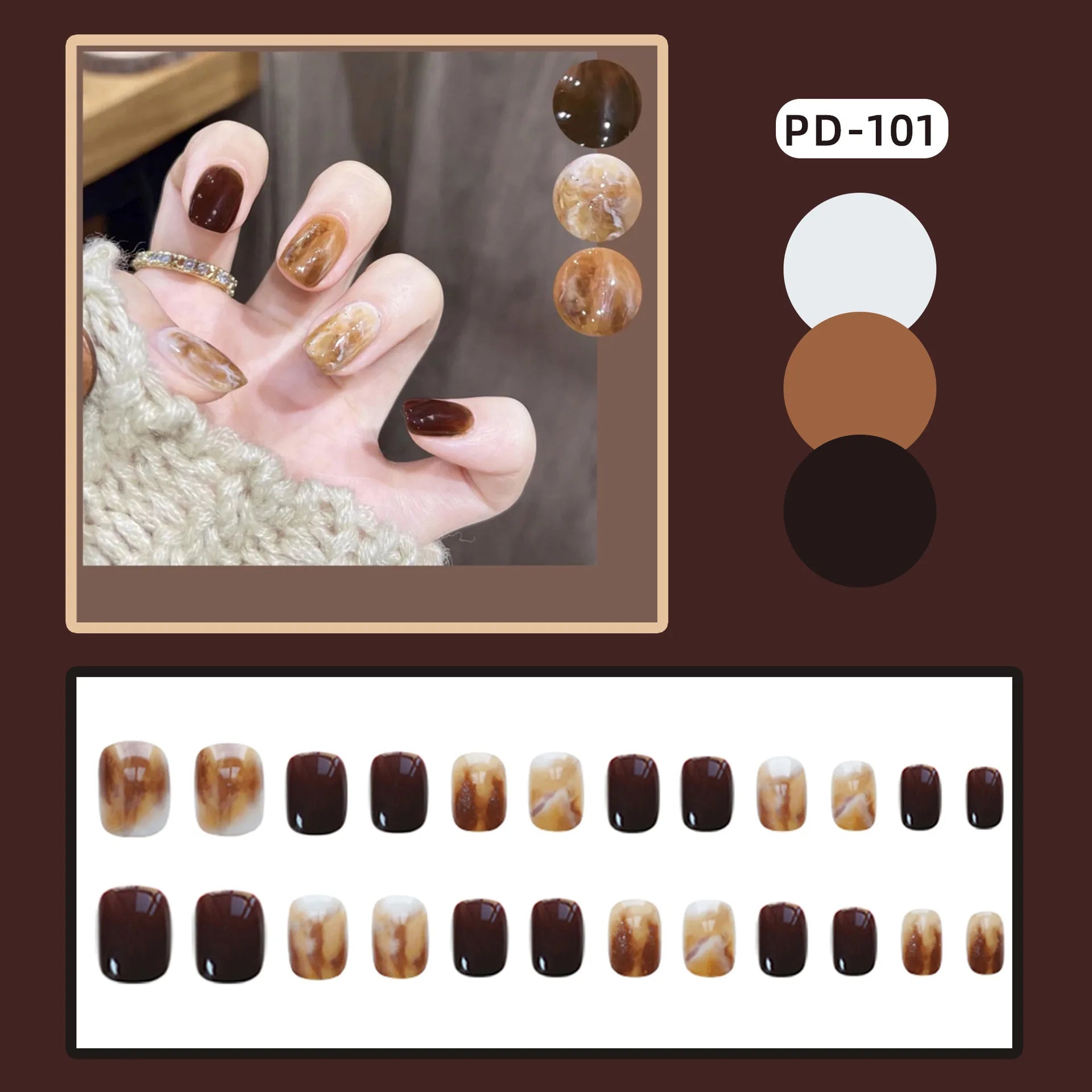 24pcs Lemon Short Wear Tips Nail False Patch Press on Nails Supplies for Professionals Artifical Fake Nails Faux Ongles Uñas