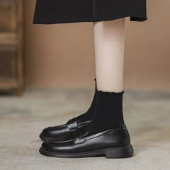 Woman Pumps Loafers Punk Round Toe Shoes for Women Stylish Genuine Mark E Trend Wholesale Footwear on Offer Casual Lastest
