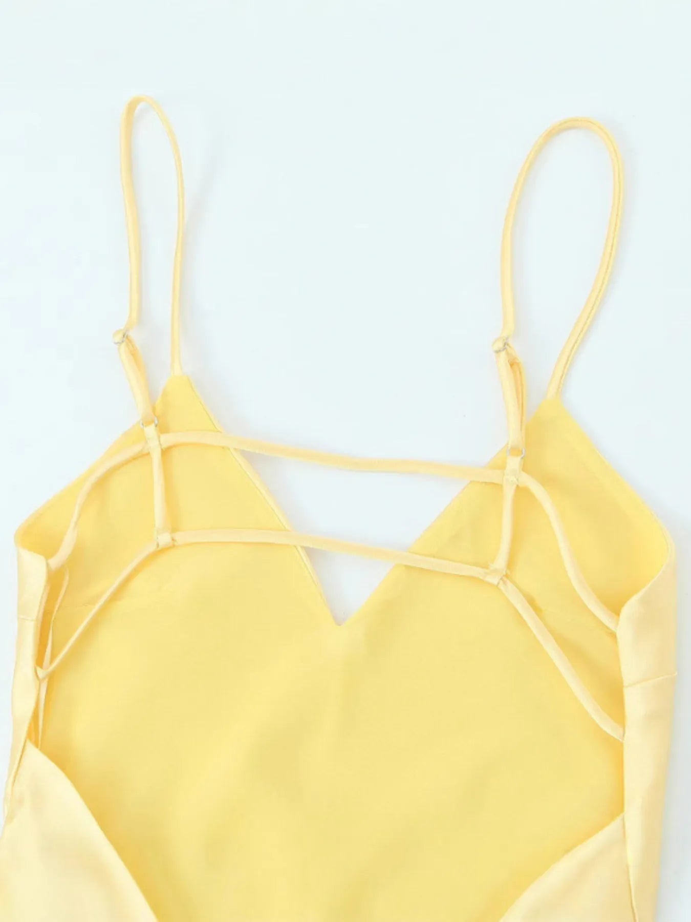 Satin V-Neck Cami Dress