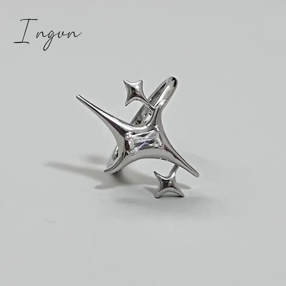 Korea Cute Rabbit Ear Rings Girl Women Bunny Butterfly Ring Zircon Jewelry Opening Rings For Girlfriend Sweet Cool Jewelry Gifts