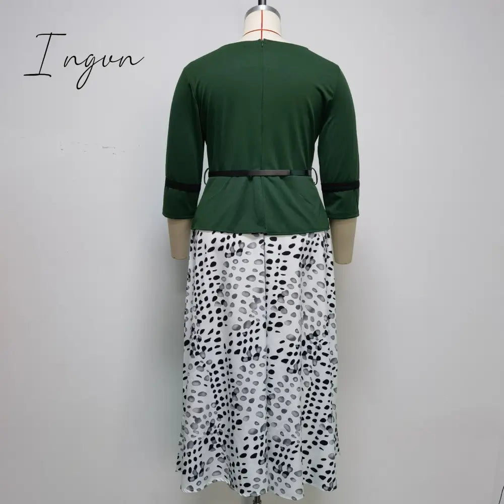Ingvn - 2XL-6XL Plus Size Christmas Dress African Dresses For Women Clothing Winter Dashiki Robe Femme Party Maxi Dress African Clothes