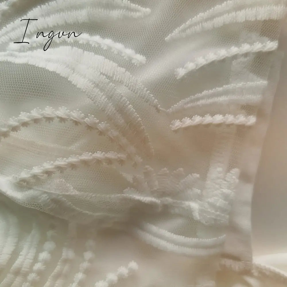 Ingvn - 2023 Summer Fashion Midi Dress Elegant Evening Party White Dresses for Women Classy Prom High-waist Lace Ruffle Female Clothing