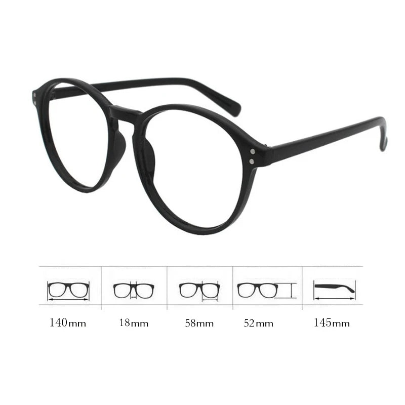 INGVN  Korean Literary Anti-blue Glasses Frame Women Fashion Glasses Men Contrasting Cute Decorative Glasses