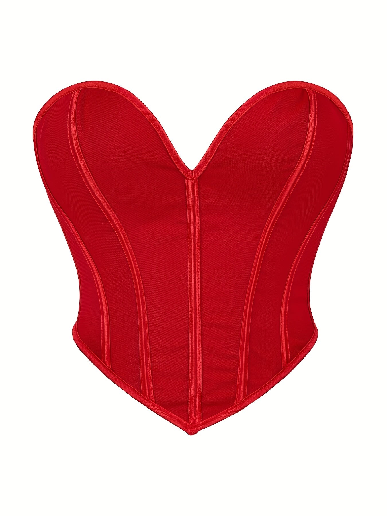 Elegant Strapless Tummy-Control Shapewear Corset | Adjustable Lace-Up | Sexy Knit Bustier | Medium Support Lingerie