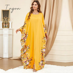 Ingvn - African Printing Dress Summer African Women Long Sleeve O-neck Plus Size Long Dress African Dresses for Women African Robes