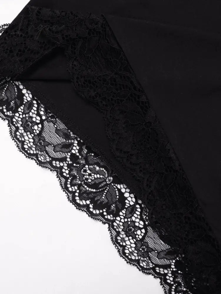 Ingvn - Lace Bandeau Slim Mini Dress