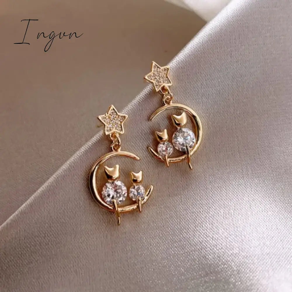 Hot Sale Exquisite Luxury Zircon Stud Earrings For Women AAA Zircon Shiny Rhinestone Geometrical Earring Party Wedding Jewelry