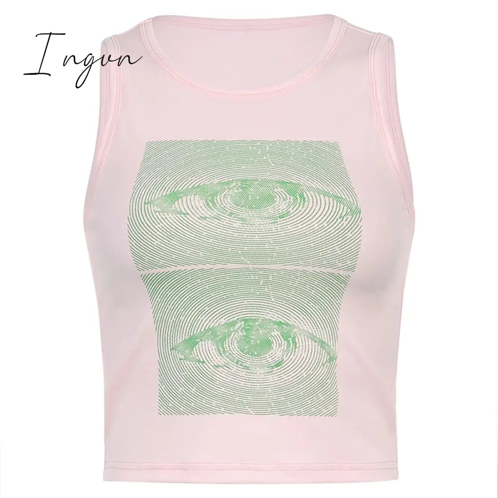 Ingvn - 80s fashion 21 Style Sexy Vintage Strappy Y2K Halter Crop Top Women Summer 90s Backless Cami Tops Tees Ladies Fashion Fitness Camisole Party