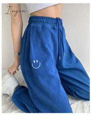 Ingvn - Smiley Embroidery Sweatpants
