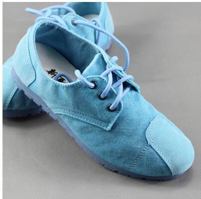 Summer New Style  Women's Singles Shoes Old Beijing Cloth Shoes Denim Canvas Shoes +Pure hand embroidered insole