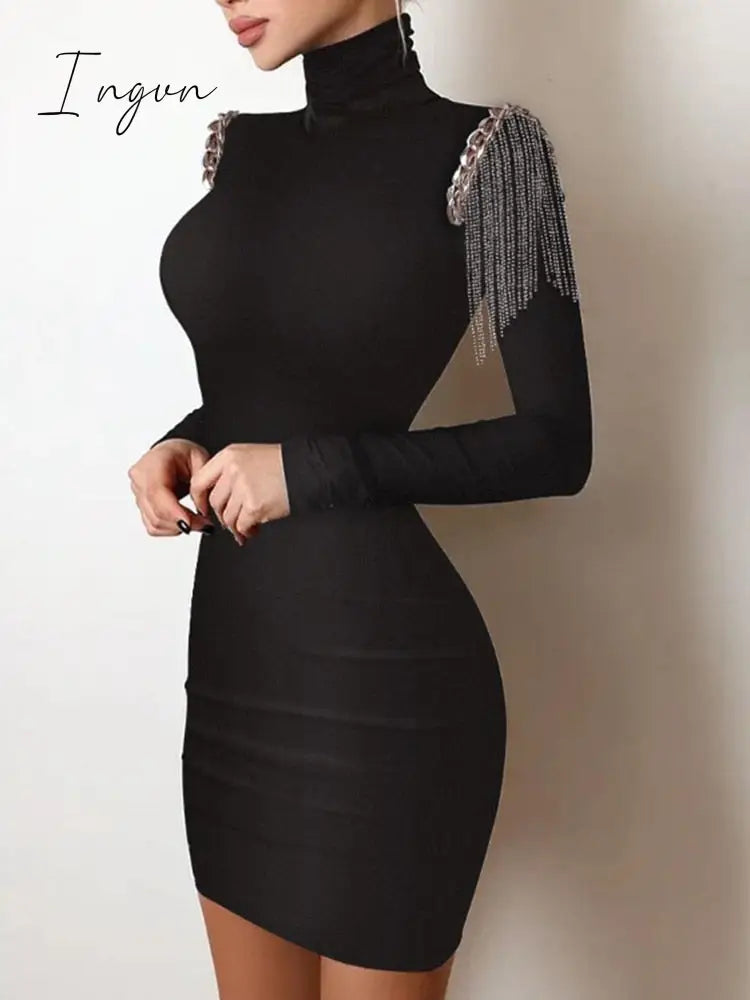Ingvn - Y2K Sexy Floral Print Contrast Mesh Bodycon Dress Geometric Night Out Vestidos Mini Casual Daily Women Floral Dress