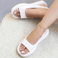 Women Sandals Summer  Soft Casual Summer Shoes For Women Elegant Low Heels Flat Sandalias Mujer Slip On Summer Footwear