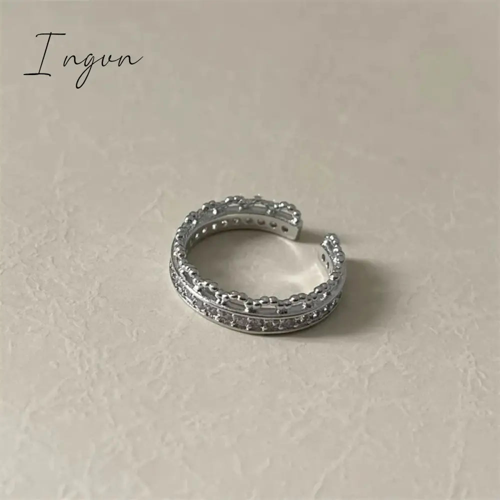Korea Cute Rabbit Ear Rings Girl Women Bunny Butterfly Ring Zircon Jewelry Opening Rings For Girlfriend Sweet Cool Jewelry Gifts