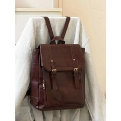 Ingvn  Japanese JK Uniform Style School Backpack Women Autumn New Vintage Brown Bag College Student Classroom Backpacks