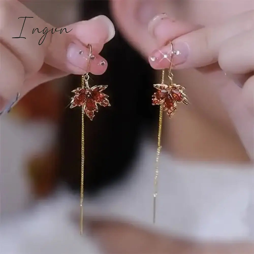 Exquisite Drop Ear Line Long Hanging Earrings For Women Zircon Crystal Bee Butterfly Flower Piercing Earing Accessories Jewelry