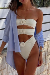 Ingvn - Solid Patchwork Swimwears