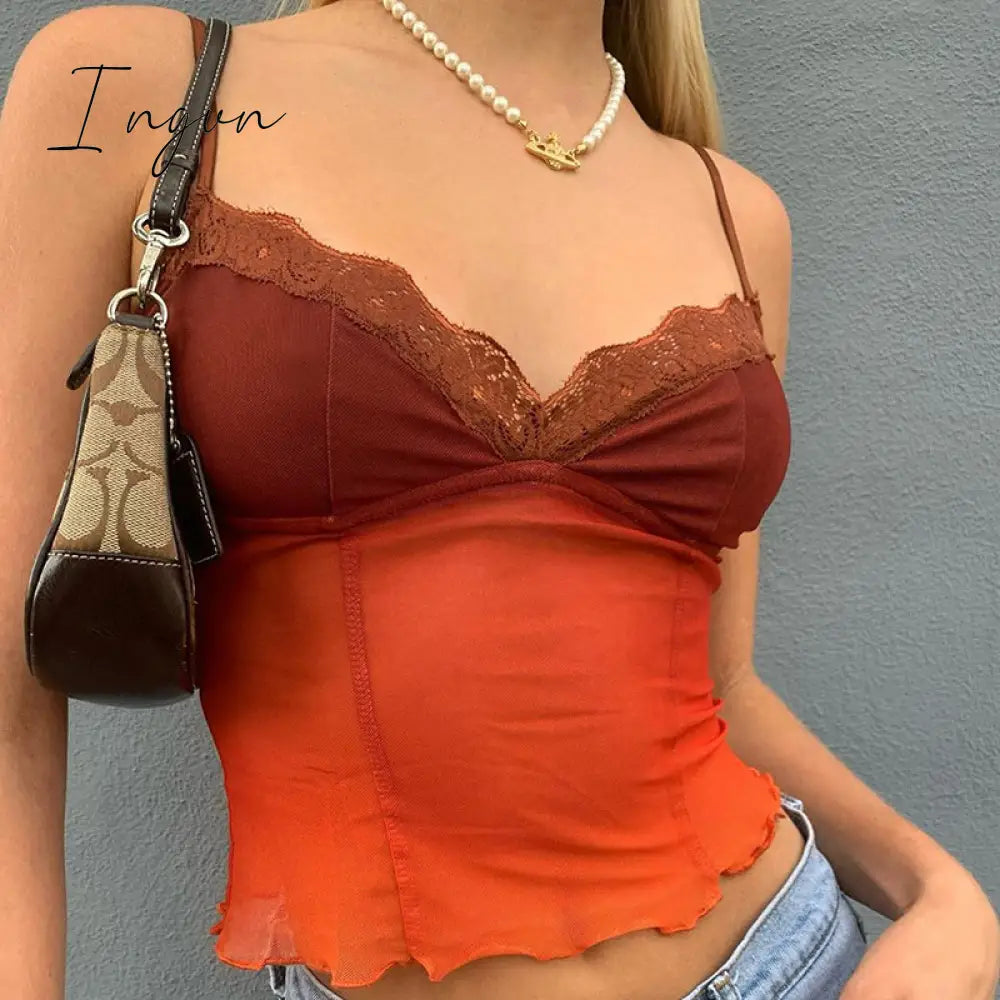 Ingvn - 80s fashion 21 Style Sexy Vintage Strappy Y2K Halter Crop Top Women Summer 90s Backless Cami Tops Tees Ladies Fashion Fitness Camisole Party