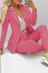Ingvn - British Style Solid Patchwork Buckle Turn-back Collar Two Pieces (Without Belt)(5 Colors)