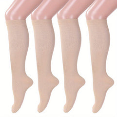 4 Pairs Copper Compression Socks For Women And Men Circulation Support For Medical, Running, Nursing, Athletic