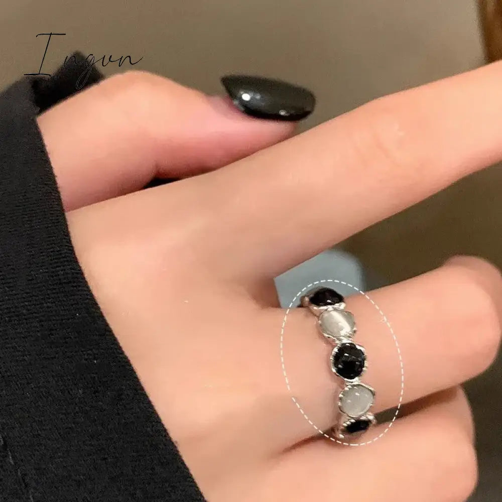 Y2K Jewelry Irregular Bowknot Rings For Women Girls Charm Colorful Zircon Natural Stone Wedding Bridesmaid Rings Finger bague