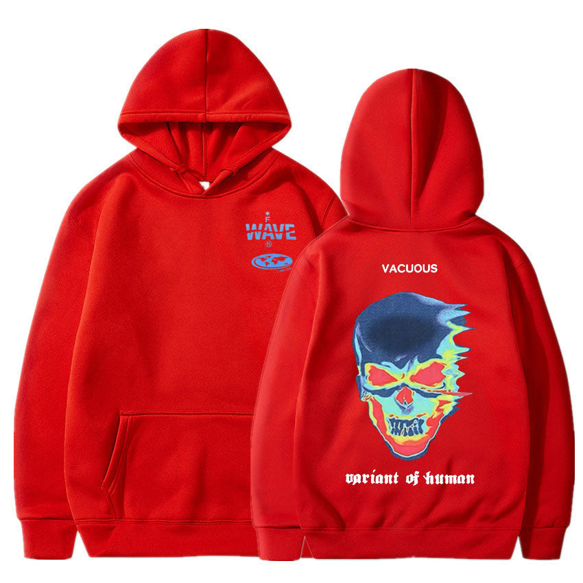 Voguable Hot Sale Fashion Creativity Design Skeleton Graphic Print Hoodie Men Women Fleece Cotton Hoodies Man Hip Hop Style Sweatshirt