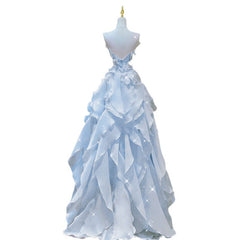 Pphmm fruitful fashion dress to impress Blue Evening Dress Summer New Fairy Tube Top Trendy Banquet Host Graduation Adult Dress