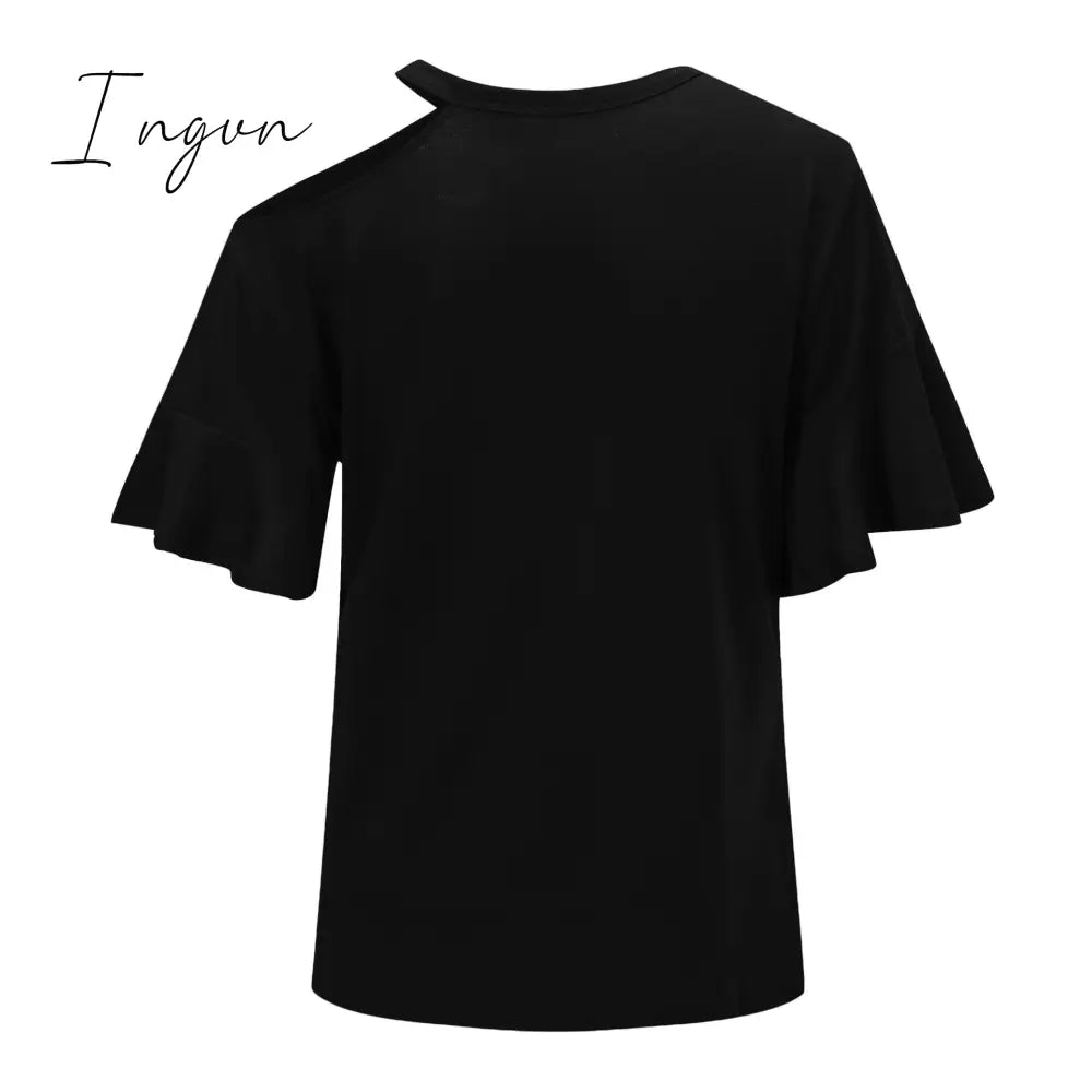 Ingvn - Casual Dew Shoulder T-shirt