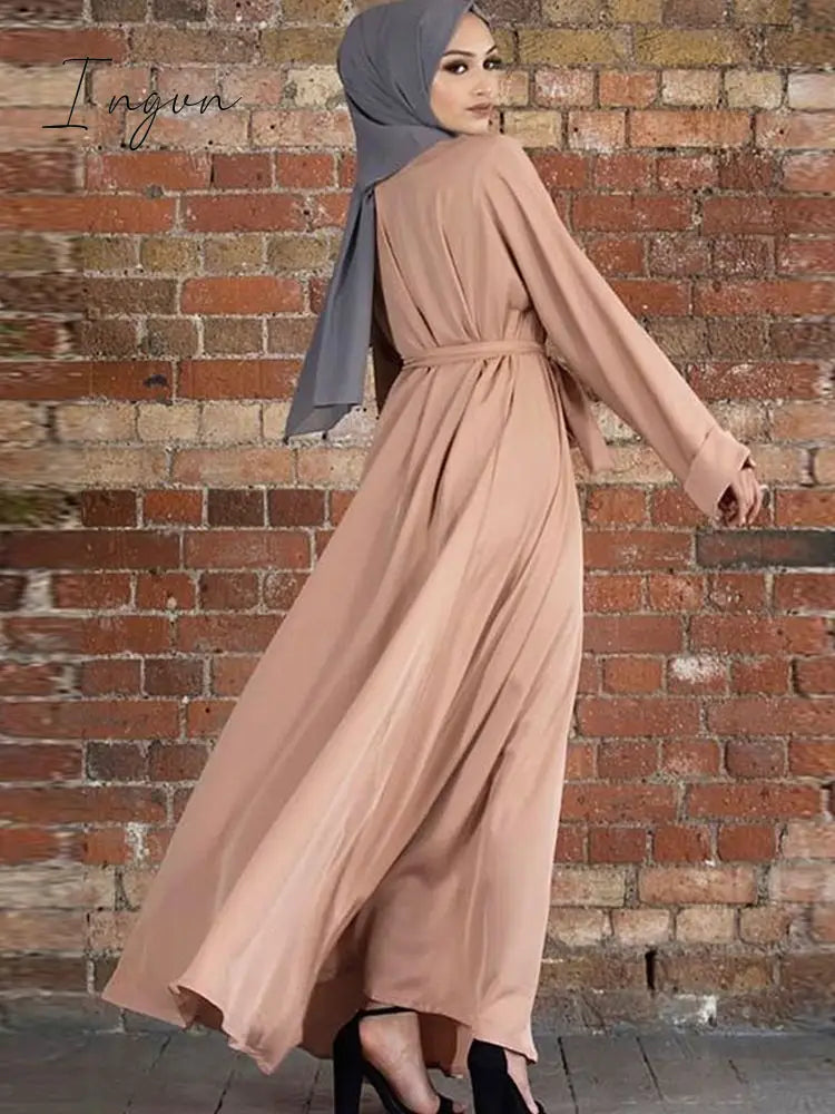 Ingvn - Outfits 2023 Fashion Trends Abaya Dubai Turkey Muslim Fashion Hijab Dress Kaftan Islam Clothing African Maxi Dresses For Women Vestido Robe Musulman De Mode