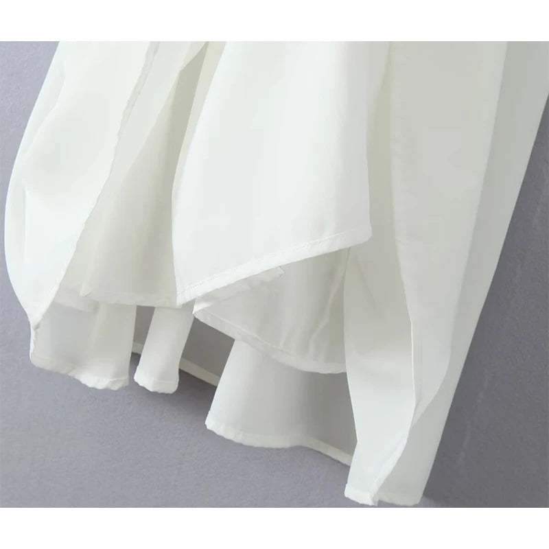 Elegant Women Midi Long White Sling Dress Sexy Sleeveless A-line Summer Holiday Party Dresses Female Robe