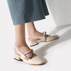Summer Women's Shoes Lolita Sandals Mid Heels Korean Student Mary Jane Anime Ladies Female Cosplay Fashion Kawaii Sweet Girls