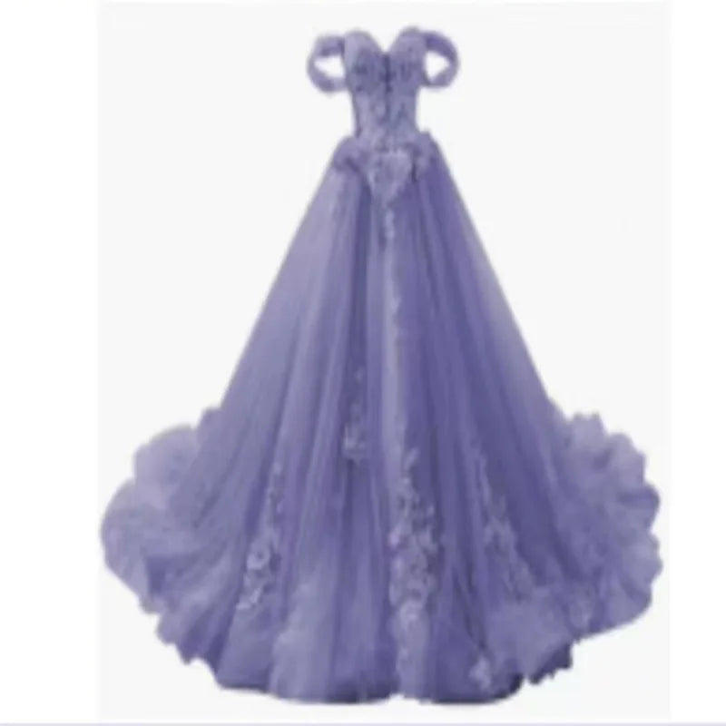 Luxury Sky Blue Lace Quinceanera Dresses Sweetherts Tulle Party Vestidos 15 Anos Vintage Ball Gown Quinceanera Gown