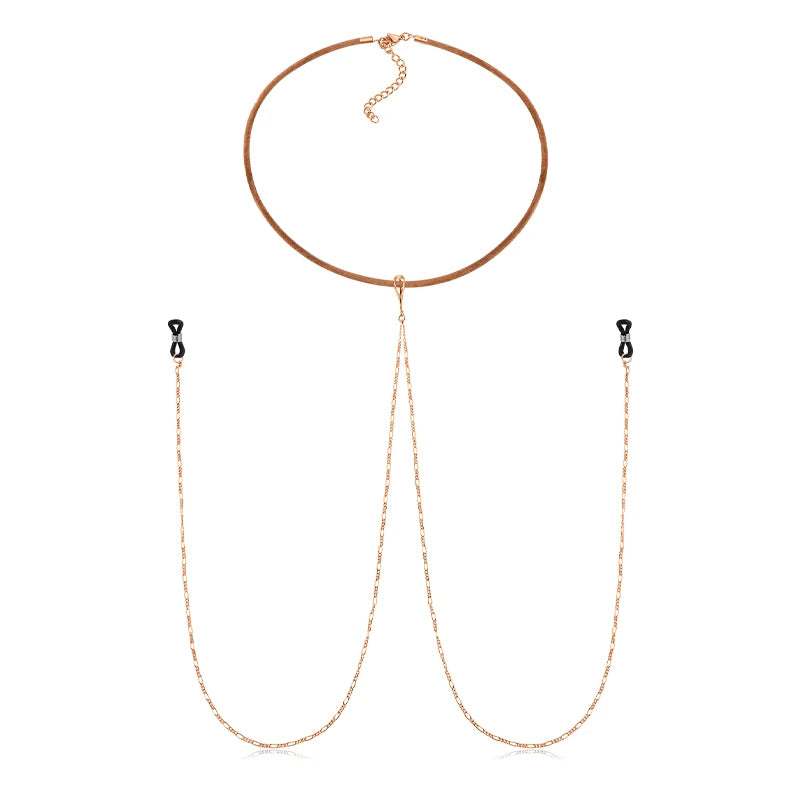 Ingvn  Fake Nipple Rings Chain Punk Chokers Velvet Gothic Choker Necklaces Stainless Steel for Women Nipple Barbell Piercing Jewelry