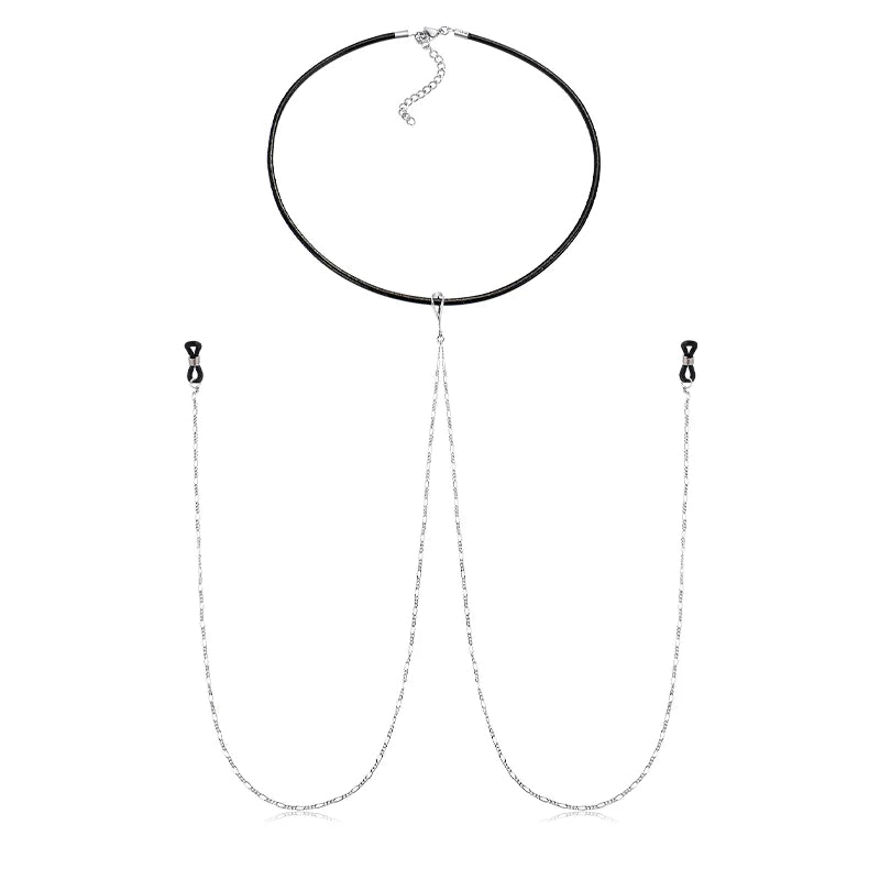 Ingvn  Fake Nipple Rings Chain Punk Chokers Velvet Gothic Choker Necklaces Stainless Steel for Women Nipple Barbell Piercing Jewelry