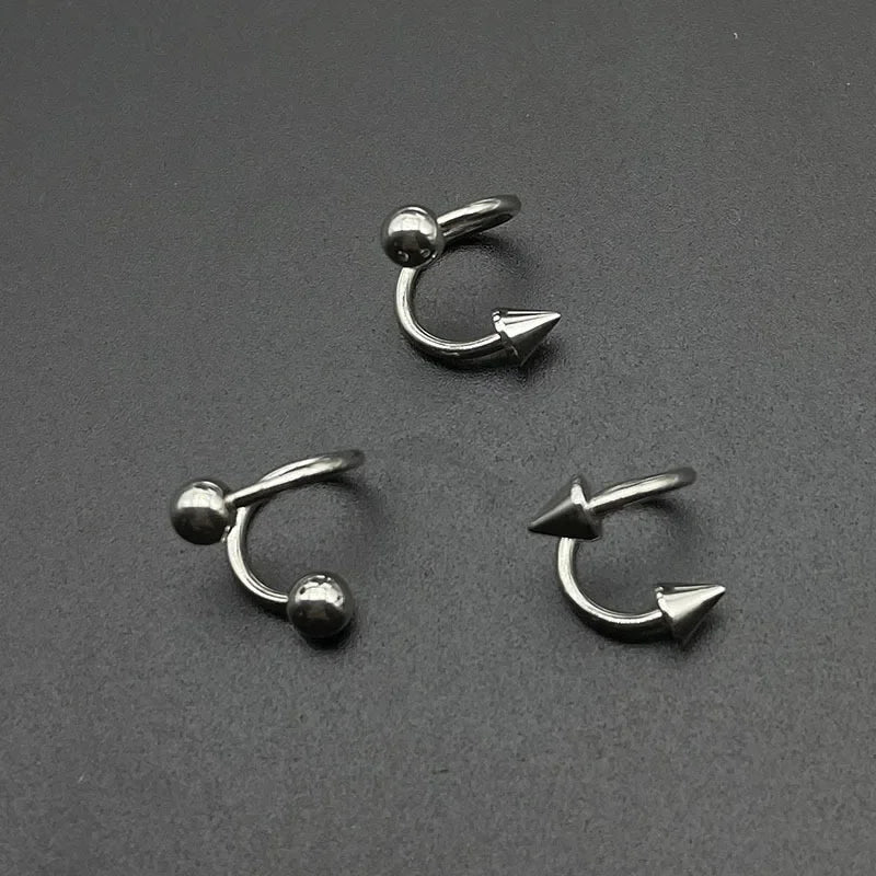 Ingvn  Shape 316L Stainless Steel Lip Piercing Nose Ring Helix Piercing Cartilage Earring Body Piercing Vajinal Jewelry 16G