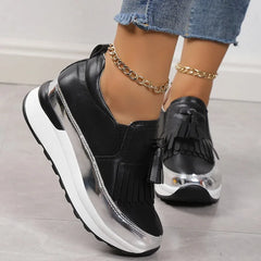 Ingvn  Women's Shoes Spring Autumn Fashion Fringe Loafers with Thick Soles for Comfortable Stylish Casual Woman Sneakers Lady's shoes
